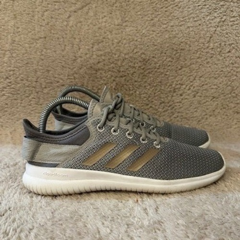 Adidas Cloudfoam Ultimate Women Grey Bronze Knit‎ Running Shoes DA9835 Size 7.5